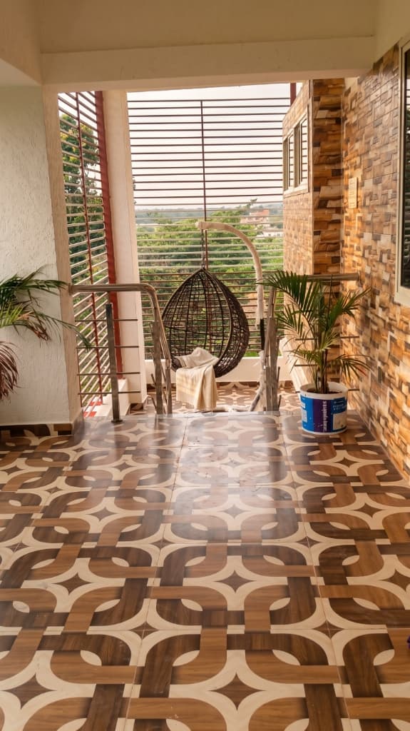 3BHK cozy balcony area